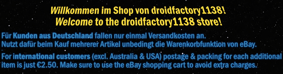 Versandkosten sparen - droidfactory1138 Shop